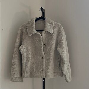 Uniqlo Cream Teddy Jacket